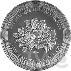 Three Graces Celestial Beauty 1 kilo Antique finish Silver Coin Cameroon 2022