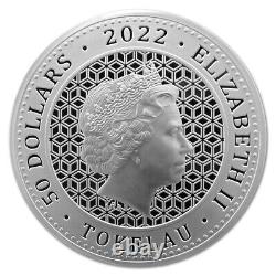 Tokelau 2022 1 Kilogram $50 Silver Bull & Bear Brilliant Uncirculated Kilo Coin
