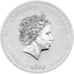 1 KG De 2013 Perth Mint Lunar Année Du Serpent Silver Coin
