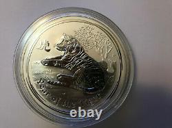 1 KG Kilo 2010 Perth Mint Lunar Year Of The Tiger Silver Coin