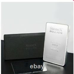 1 KG Silver Coin Bullion Bar 999.9 Fine Silver Bar 1kilo Gift Box + Certificat