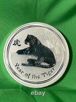 1 Kilo 2010 Perth Mint Lunar Year Of The Tiger. 999 Pièce D’argent