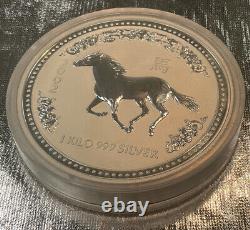 1 Kilo. 999 Silver Coin, Année Du Cheval, Perth Mint Australia, Ltd Ed