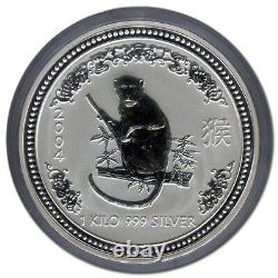 1 Kilo KG 2004 Perth Lunar Monkey Pièce D'argent
