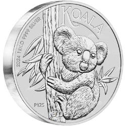 1 kilo 2024 pièce d'argent Australian Koala de la Monnaie de Perth