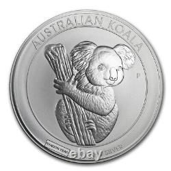 1 kilo d'argent australien Koala BE (Année aléatoire)