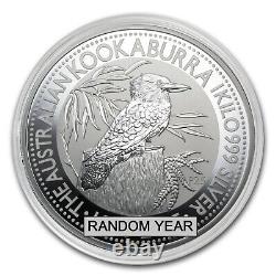 1 kilo d'argent australien Kookaburra BE (Année aléatoire)