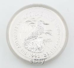 1992 1 Kilo D'argent En Australie Kookaburra. 999 Silver Coin Bullion