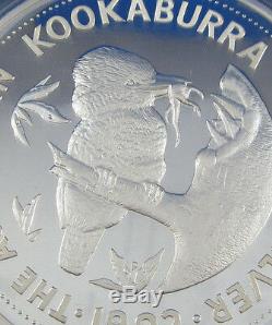1992 Argent Kookaburra Kilo Preuve. Perth Mint Australie Grande Série De Pièces De Monnaie