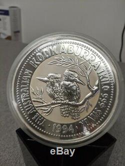 1994 1 Kilo. 999 Argent Kookaburra Perth Mint Australie 30 Dollars