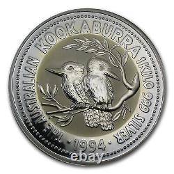 1994 Australie 1 kilo Argent Kookaburra Belle Épreuve