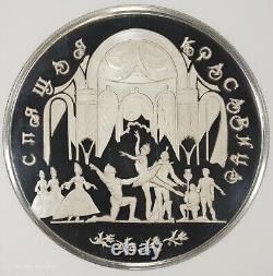 1995 (L) 100 Roubles Preuve d'Argent Kilo Ballet NGC PF 69 Ultra Cameo