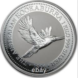 1996 1 Kilo Australian Silver Kookaburra Coin Perth Mint