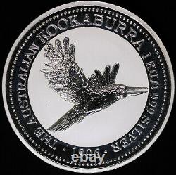 1996 Australie Kookaburra 1 Kilo 999 Fine Silver 30 Dollar Coin En Capsule