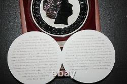 1999 Australie Lunar I Rabbit 1kilo Diamond Eye 999silver Pièce De Collection $30rare