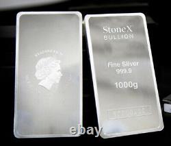 1kg Silver Coin Bullion Bar 999.9 Fine Silver Bar 1 Kilo Gift Box & Certificat