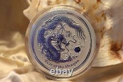 1kilo 2012 Perth Mint Australia Année Lunaire Du Dragon 999 Pièce D'argent Fin