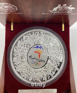2000 Sydney Australia Olympics Kilo Silver Coin. 9999 Amende