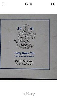 2001 Liberia Kuanyin 12 Casse-tête Lunaire Kilo Argent Coindont Demander Une Réduction