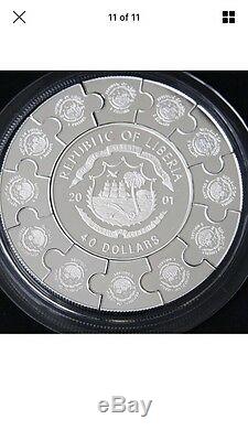 2001 Liberia Kuanyin 12 Casse-tête Lunaire Kilo Argent Coindont Demander Une Réduction