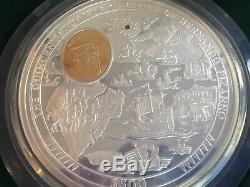 2004 $ 500 Hernando Pizarro 5 Kilo Silver Coin British Virgin Island