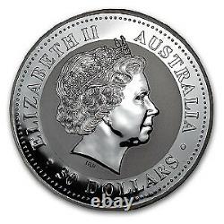 2005 Australie 1 Kilo Année D’argent Du Coq Bu (colorisé) Sku#58504