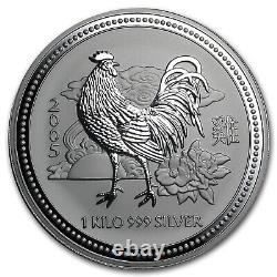 2005 Australie 1 kilo Argent Année du Coq BE