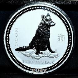 2006 $30 Kilo Silver Coin? L'année Du Chien? 999 Lunar Australie Kg? Confiance