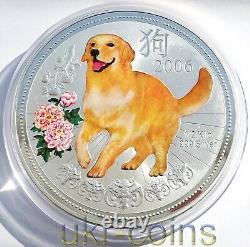 2006 Année lunaire de Niue de l'année du chien 1/2 kilo kg pièce de monnaie en argent coloré de la Monnaie d'Australie