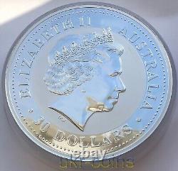 2006 Australie $30 Lunar I Année du Chien 1 Kilo Kg Pièce d'Argent Perth Mint BU