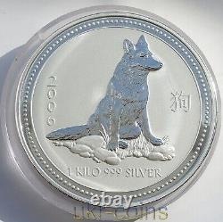 2006 Australie $30 Lunar I Année du Chien 1 Kilo Kg Pièce en argent de la Monnaie de Perth BU
