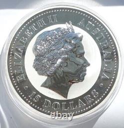 2007 Australie 1/2 Kilo Kg Pièce en argent colorée Lunar I Année du Cochon 15 $
