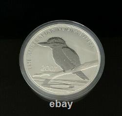 2007 Australien Kookaburra Argent Fine 1 Kilo Pièce Perth Mint Kilogramme 999