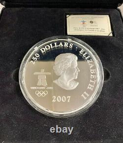 2007 Canada $250 Kilo Fine Silver Coin Vancouver Olympics Early Canada