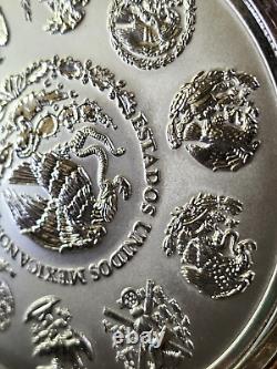 2008 Mexique 1 kilo Argent Libertad Épreuve Comme. 999 Pièce d'argent (avec boîte et COA)