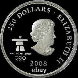 2008 Silver Canada Proof Kilo Olympics Confédération 32,15 Oz 999 Fine 250 $ Coin