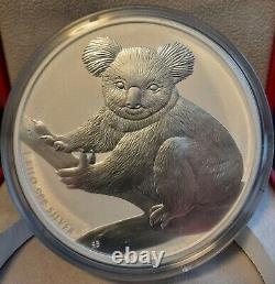 2009 Australie 1 Kilo Argent Koala Monnaie De Monnaie État Dans La Boîte D'affichage