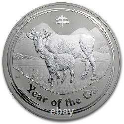 2009 Australie 1 Kilo D'argent Année De L'ox Bu (série Ii) Sku #43889