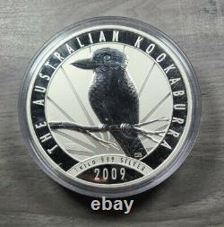 2009 Australie 30 $ Kookaburra 1 Kilo. 999 Pièce En Argent Fin