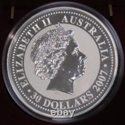2009 Australie 30 $ Perth Lunar I Année du Bœuf 1 Kilo Pièce d'argent à l'œil de diamant