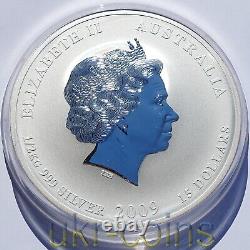 2009 Australie Lunar II Année du Bœuf $15 Dollar Perth 1/2 Kilo Pièce d'Argent