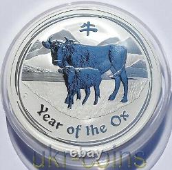 2009 Australie Lunar II Année du Bœuf 15 Dollars Perth 1/2 Kilo Pièce en Argent