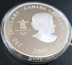 2009 Canada 250 $ pièce en argent kilo Jeux Olympiques Survivre à l'inondation - boîte et certificat d'authenticité