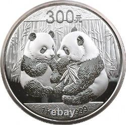 2009 Chine 300 Yuan Panda en argent commémorative pièce de 1 kilo avec OGP 4805