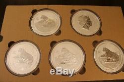 2010 Australie Année Du Tigre Kilo Coin 32,15 Oz 999 En Argent Fin Lunaire Perth