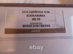 2010 Australie Kookaburra S$30 Ngc Ms70 Argent Kilo KG Kilo
