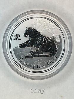 2010 Australie Perth Mint 1 Kilo A$30.999 Tigre d'argent lunaire (dans une capsule de menthe)