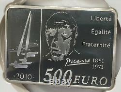 2010 France 500 1 Kilo Argent Pablo Picasso Ngc Pf-69 Ucam