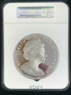 2010 Isle Of Man S32n #022/500 Pf69 Ultra Cameo Ngc 1 Kilo D'argent Fin