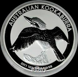 2011 Argent Australie 32,15 Oz Kilo KG Kookaburra $ 30 Coin Perth Mint